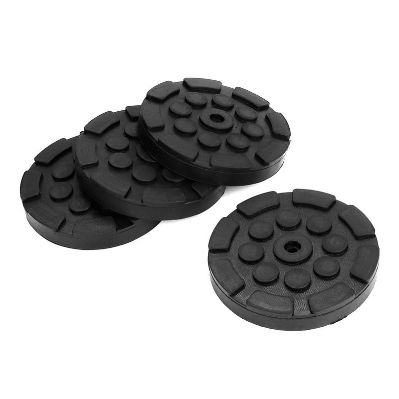 Suuonee 4PCS Round Rubber Arm Pads for Car Lifting Jack Stands and Floor Jacks Universal Fit Auto Truck SUV Weight Distribution Accessories - Image 1